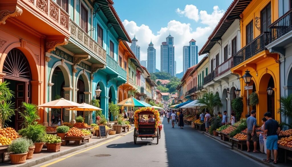 entdecken sie george town in penang mit seinen schönsten sehenswürdigkeiten, lebendiger kultur und beeindruckender architektur – ein muss für reisende.