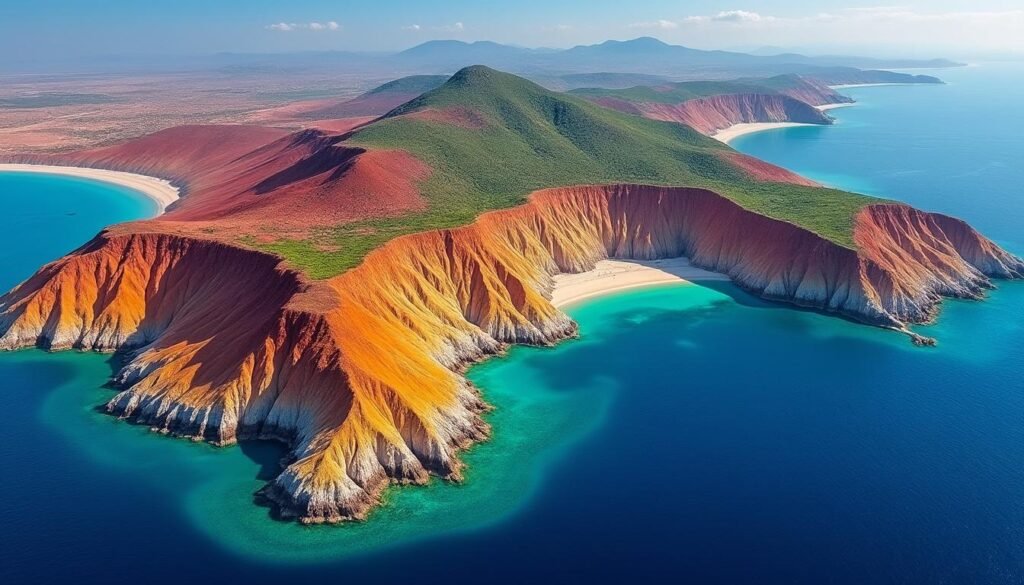 entdecken sie die insel hormus im iran, bekannt als die insel der 72 farben, ein einzigartiges naturwunder voller bunter landschaften und reicher kultureller geschichte.