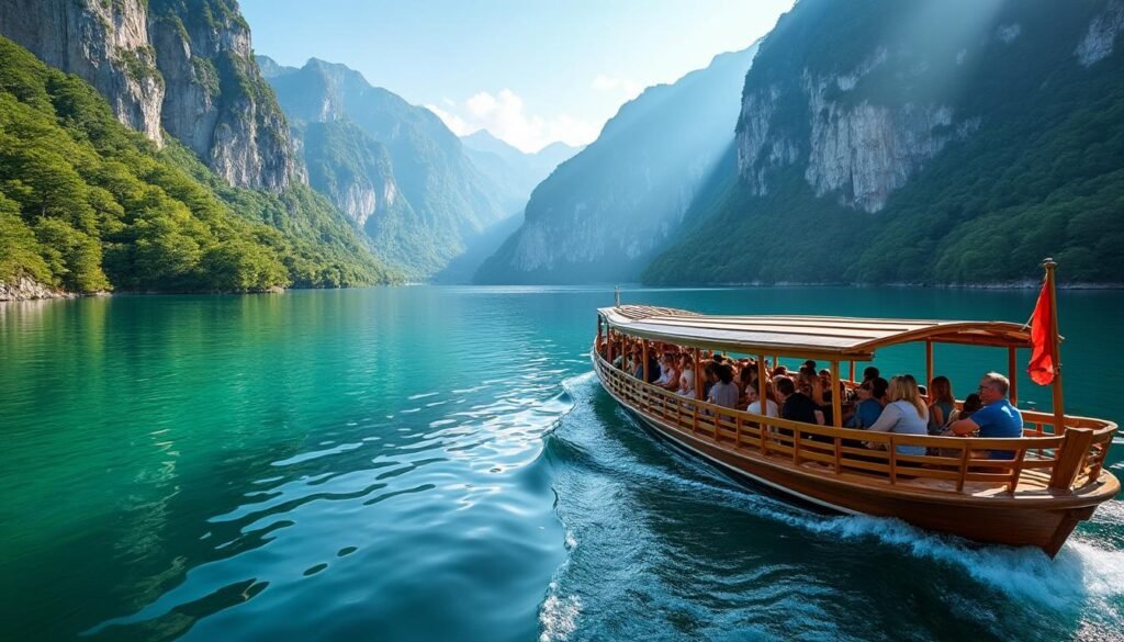 entdecken sie den koman-stausee mit unserem vollständigen reiseführer 2026. alles, was sie über die fähre, fahrpläne, tipps und sehenswürdigkeiten wissen müssen.